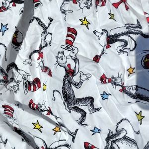 Cat in the hat fitted baby crib sheet